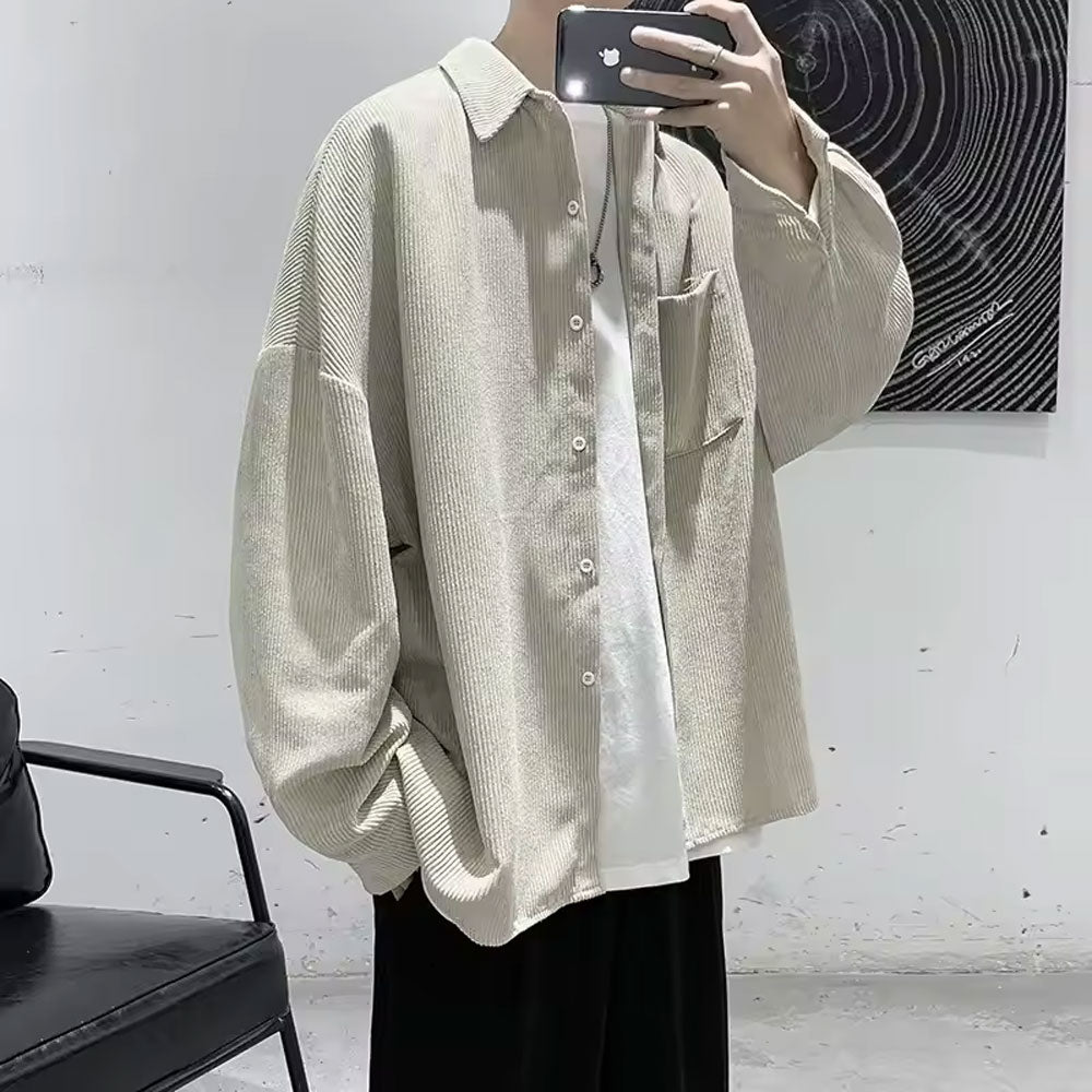 Men's Corduroy Long Sleeve Shirt