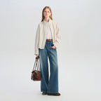 Women's Cropped Stand Collar Jacket