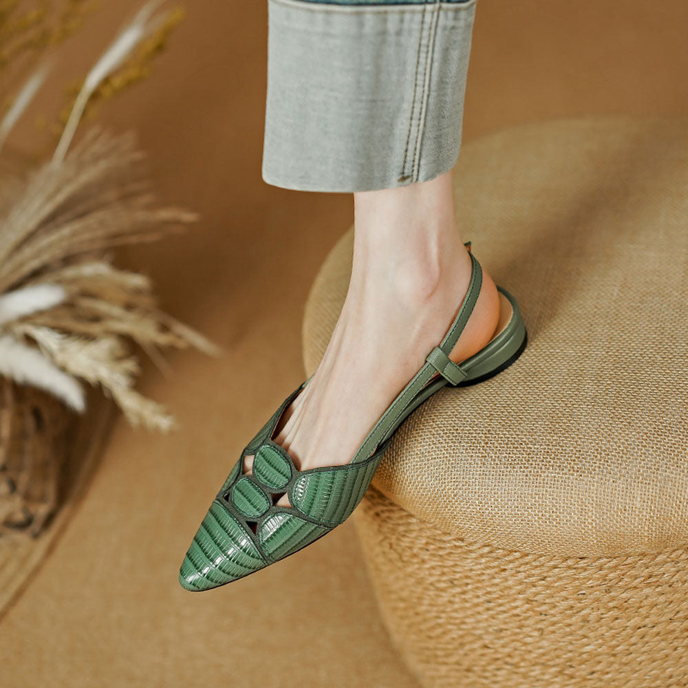 Women's Pointed Toe Slingback Pumps