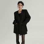 Women's V Neck Single Breasted Blazer
