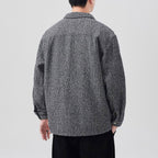 Retro Casual Long-Sleeve Knit Jacket